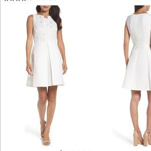 Tabard Jacquard Fit and Flare Dress